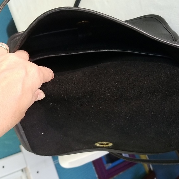 Coach Crossbody Leather Purse Black - Picture 5 of 8